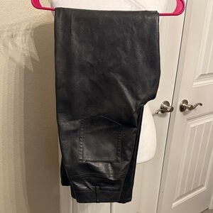 PrettyLittleThing Brown Leather Pants